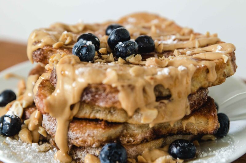 Peanut Butter Stuffed French Toast