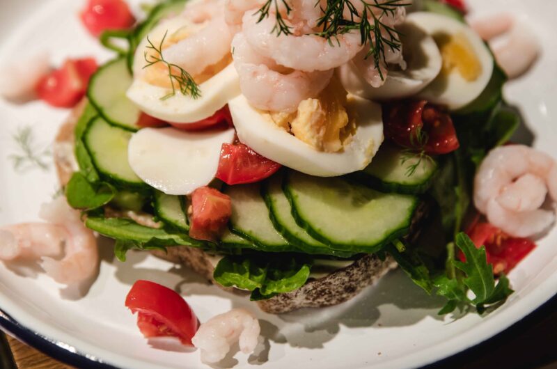 Swedish shrimp sandwich